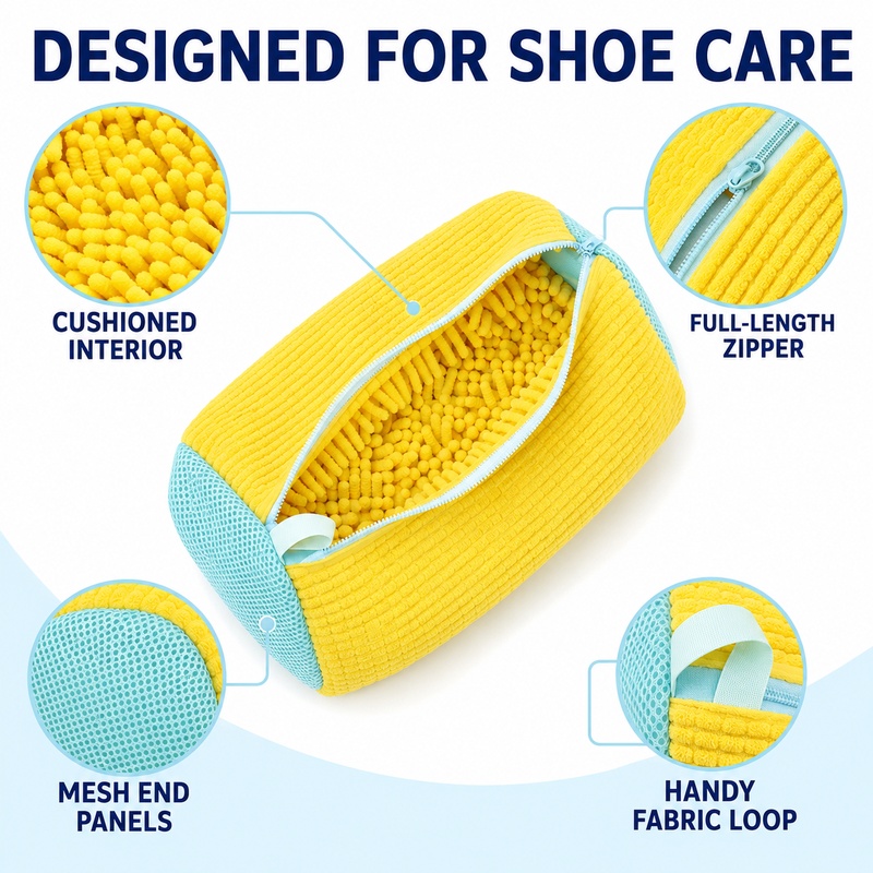 원통형 신발 세탁망, 변형 방지 스니커즈 보호대, 폴리 - Sneakers Care 리뷰 및 가격