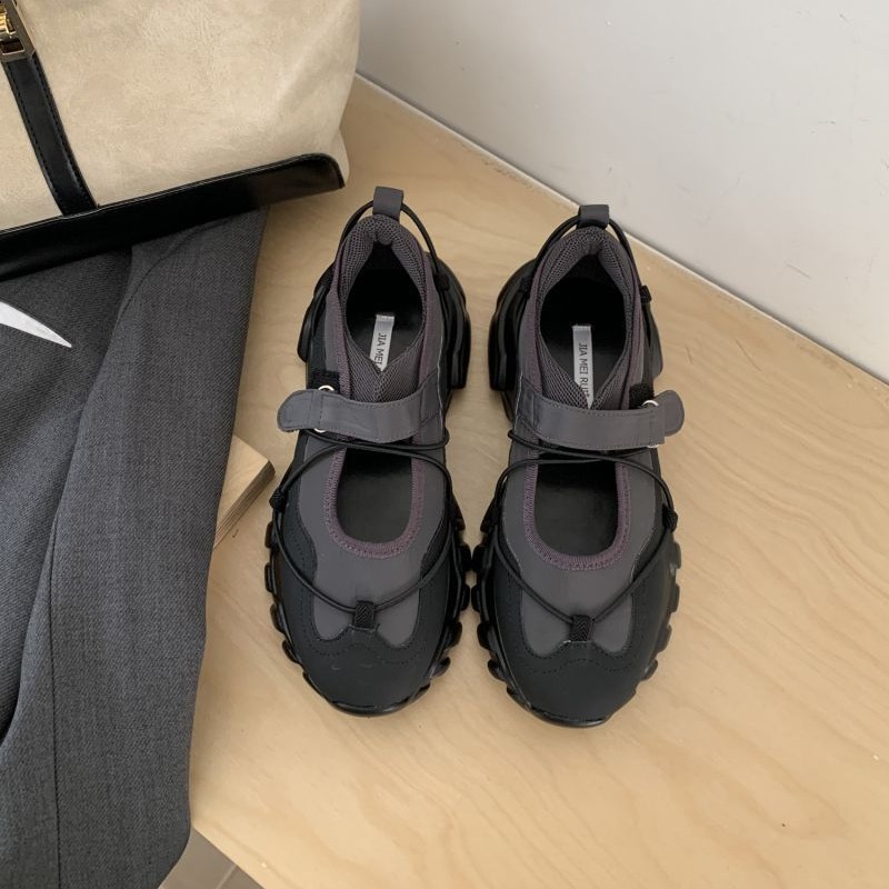 여성용 스포티한 청키 플랫폼 메리 제인 슈즈, 투톤 조 - Sneakers Care 리뷰 및 가격