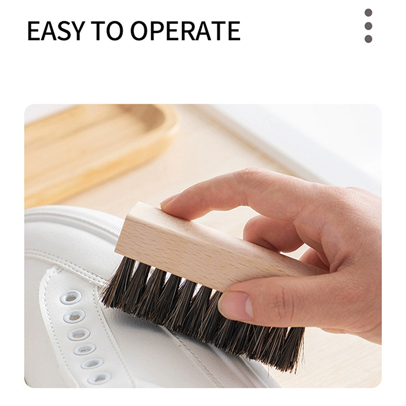 유용한 나무 손잡이 신발 광택제 브러시, 플라스틱 털, - Sneaker Cleaning Kit 리뷰 및 가격